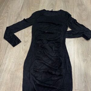 Express Black Long Sleeve Dress
